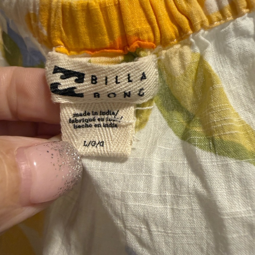 Billabong Floral Dress - Yellow and Blue - Picture 2 of 3